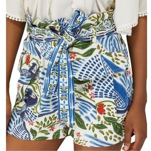 FARM Rio Macaw Flight Paperbag Shorts